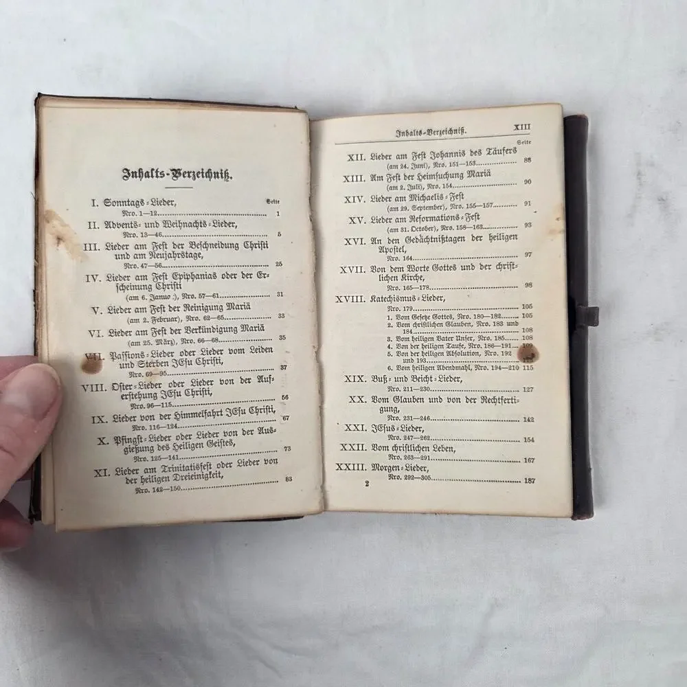 Kirchen-Gesangbuch 1905 Concordia Publishing House German Hymnal Antique